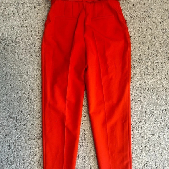 Zara barrel NWT legged high waisted belted (removable)  size XS NWT - Picture 3 of 9